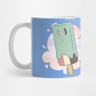 Pastel Goth Ghost Ice Cream square shape Mug